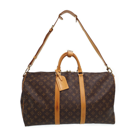 Louis Vuitton Boston Monogram Bandouliere Keepall Travel Bag - Picture 1 of 8